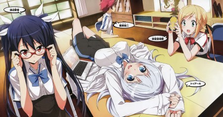 The white haired chick is my favourite. She's cool. And not tsundere.